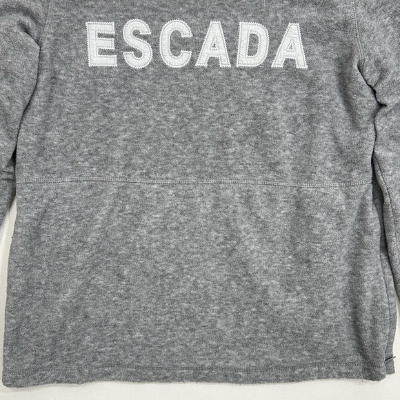 Vintage ESCADA SPORT Gray Fleece Pullover Sweatshirt Top Women's Small - Picture 3 of 16
